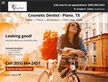 Tablet Screenshot of cosmeticdentistplano.com